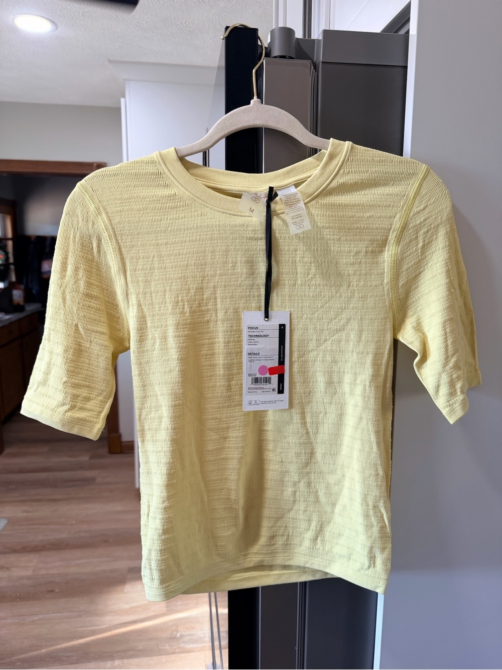 CALIA by Carrie Underwood Short Sleeve Tee in Light Yellow